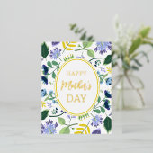 フローラ母の日 箔シーズンポストカード (立ち正面)