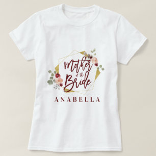 フローラ母の花嫁ブライダルシャワー Tシャツ