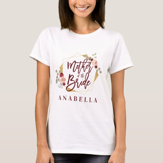 フローラ母の花嫁ブライダルシャワー Tシャツ (正面)