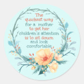 フローラ母は母親にとって最も速い方法 ラウンドシール (正面)