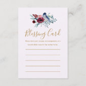 フローラ母賛美のカード祈りの言葉ノートカード エンクロージャーカード (正面)