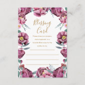 フローラ母賛美のカード祈りの言葉ノートカード エンクロージャーカード (正面)