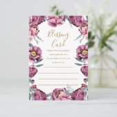 フローラ母賛美のカード祈りの言葉ノートカード エンクロージャーカード (スタンド正面)