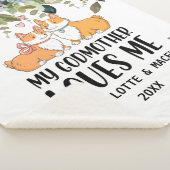 フローラ毛布おばあちゃんが大好きパーソナライズされた シェルパブランケット (3/4)