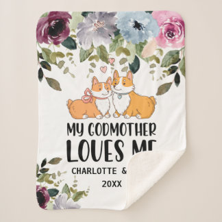 フローラ毛布おばあちゃんが大好きパーソナライズされた シェルパブランケット