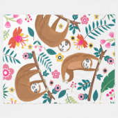 フローラ毛布 フリースブランケット (正面(横))