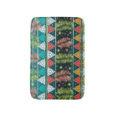 フローラ民族ドードル：穏やかなヴィンテージ。 バスマット (正面縦)