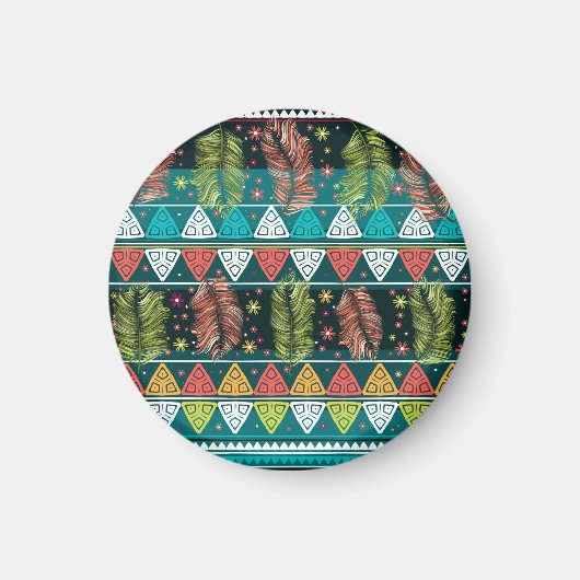 フローラ民族ドードル:穏やかなヴィンテージ。 マグネット (正面)