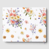 フローラ気のあるそぶりをした牧草地 |夏結婚の ゲストブック (裏面)