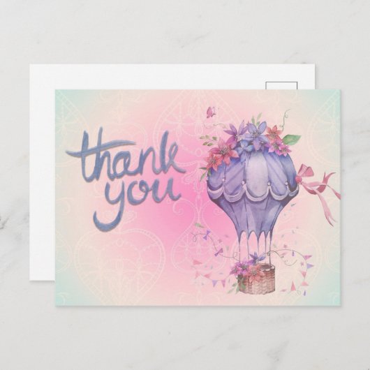 フローラ気球ありがとう ポストカード (正面/裏面)
