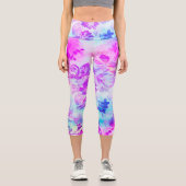 フローラ水の色絵画の カプリレギンス (正面)