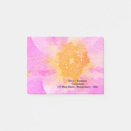 フローラ水の色Post it Notes ポストイット (正面)