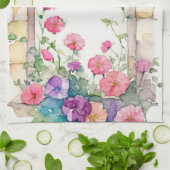 フローラ水カラー色彩の鮮やかアーチ キッチンタオル (折り畳み)