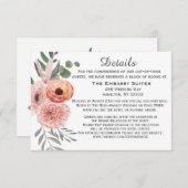 フローラ水カラー赤面結婚錆の詳細 エンクロージャーカード (正面/裏面)