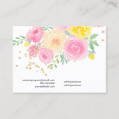 フローラ水ガーリー彩ヘアクリップバレット表示 名刺 (裏面)