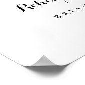 フローラ水平リハーサルディナーウェルカムサイン ポスター (角)