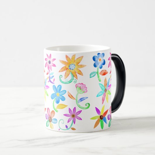 フローラ水彩の喜び：キッチンデコール モーフィングマグカップ (正面右)