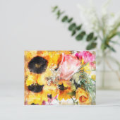 フローラ水彩はがき3 ポストカード (スタンド正面)