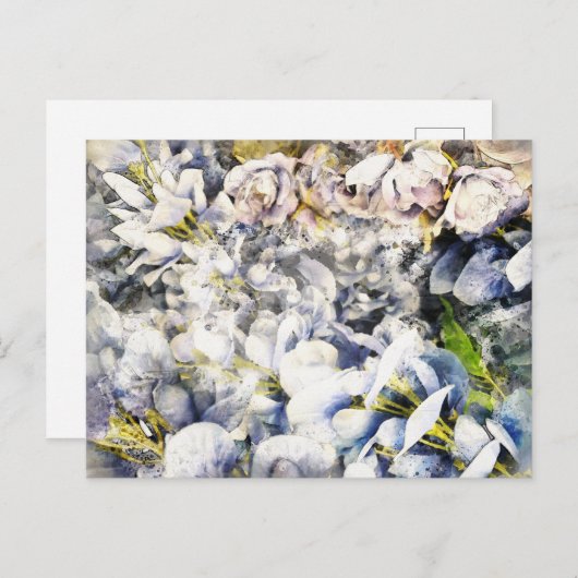 フローラ水彩はがき4 ポストカード (正面/裏面)