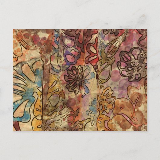 フローラ水彩はがき ポストカード (正面)