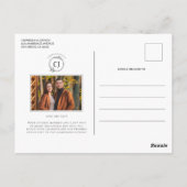 フローラ水彩ひまわり写真保存日 ポストカード (裏面)