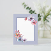 フローラ水彩アートフレームスクラップブック紙 (スタンド正面)