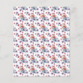 フローラ水彩アートフレームスクラップブック紙 (裏面)