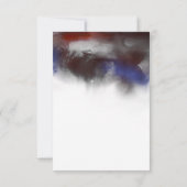 フローラ水彩ウェディングRSVPカード 出欠カード (裏面)