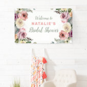 フローラ水彩ウェルカムブライダルシャワー 横断幕 (インサイチュ)
