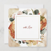 フローラ水彩オータム葬祭サンキューカード 招待状 (裏面)