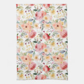 フローラ水彩キッチンタオル キッチンタオル (縦)