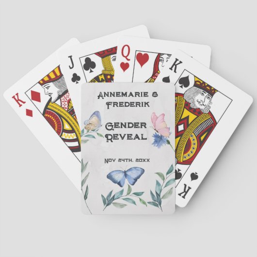 フローラ水彩クラシックトランプ トランプ (裏面)