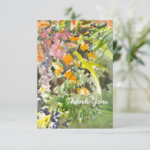フローラ水彩サンキューカード サンキューカード (スタンド正面)