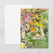 フローラ水彩サンキューカード サンキューカード (正面/裏面)