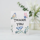 フローラ水彩サンキューカード ポストカード (スタンド正面)