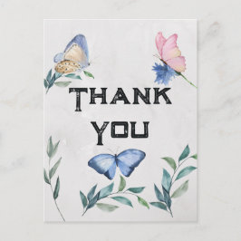 フローラ水彩サンキューカード ポストカード