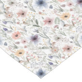 フローラ水彩スタイル植物卓球ランナー ショートテーブルランナー (コーナー)