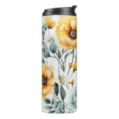 フローラ水彩タンブラードリンク熱タンブラー タンブラー (回転左)