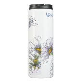 フローラ水彩デイジーワールド最高のズフレンド タンブラー (裏面)