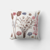 フローラ水彩デザインエレガント – と芸術的Gi クッション (正面)