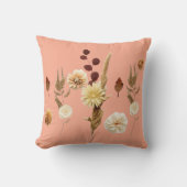 フローラ水彩デザインエレガント – と芸術的Gi クッション (正面)