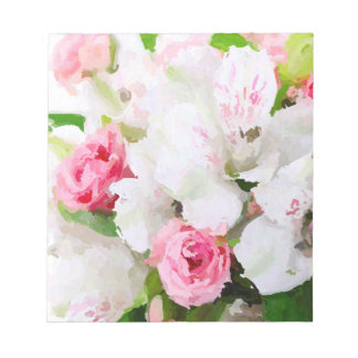 フローラ水彩デザイン ノートパッド