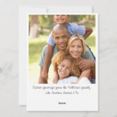 フローラ水彩ハッピーイースター卵付きバニー シーズンカード (裏面)