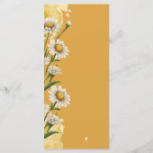 フローラ水彩バラ結婚のメニュー メニュー (裏面)