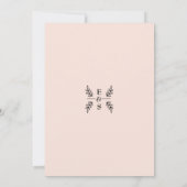 フローラ水彩バラ結婚披露宴 招待状 (裏面)