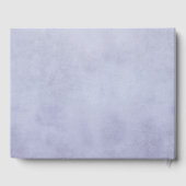 フローラ水彩パープル赤パーソナライズされたちゃんシャワー ゲストブック (裏面)