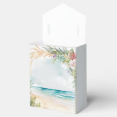 フローラ水彩ビーチシーンサマー結婚ズ フェイバーボックス (オープン)