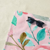 フローラ水彩ビーチタオル ビーチタオル (インサイチュ)