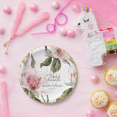 フローラ水彩ブライダルシャワー ペーパープレート (パーティー)