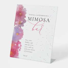 フローラ水彩ブライダルシャワー 台座サイン